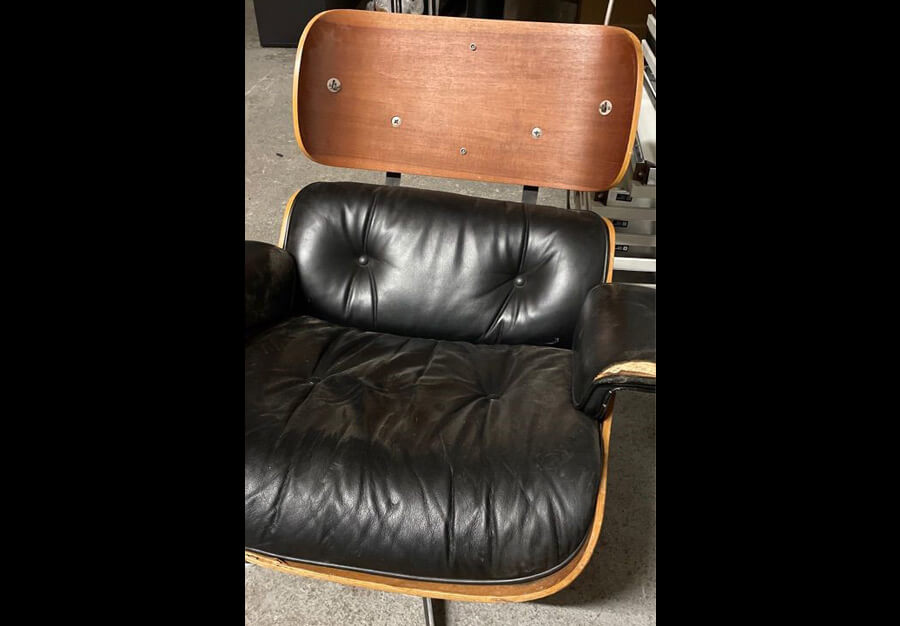 Lounge chair Eames en palissandre