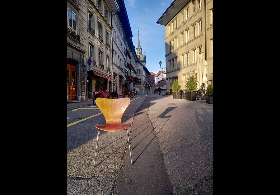 Chaises Série 7, Arne Jacobsen pour Fritz Hansen. - vue 2