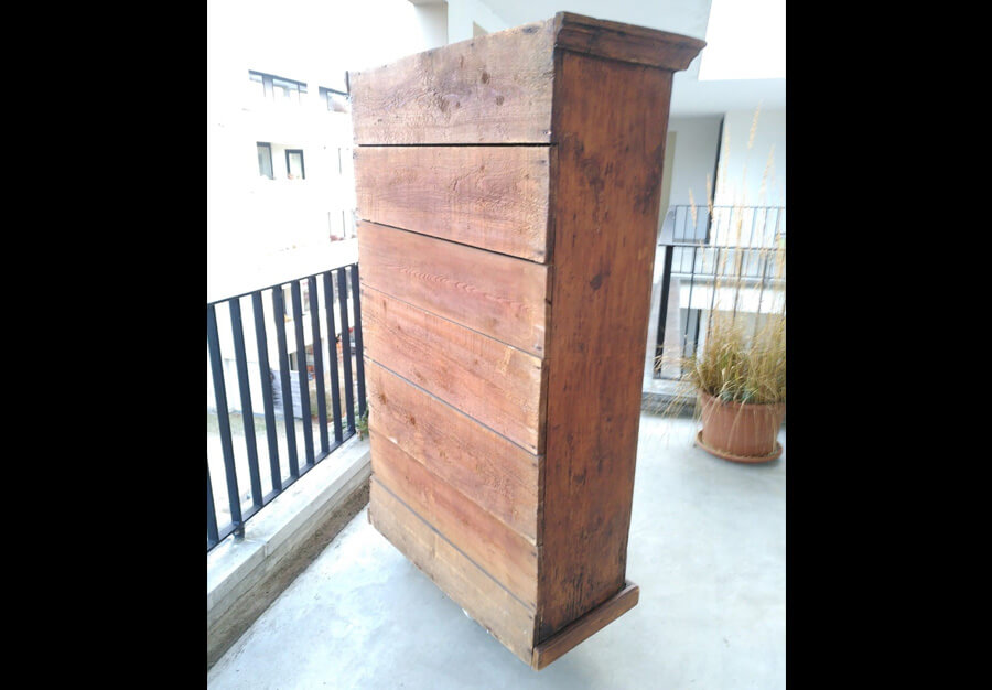 Armoire, En sapin - vue 4
