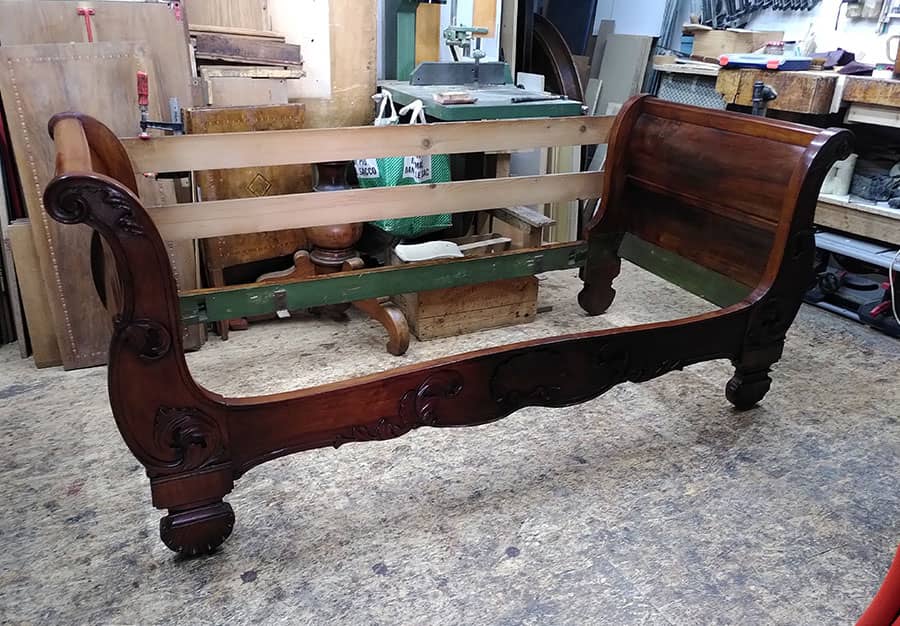Banquette en noyer, 19ème - vue 3