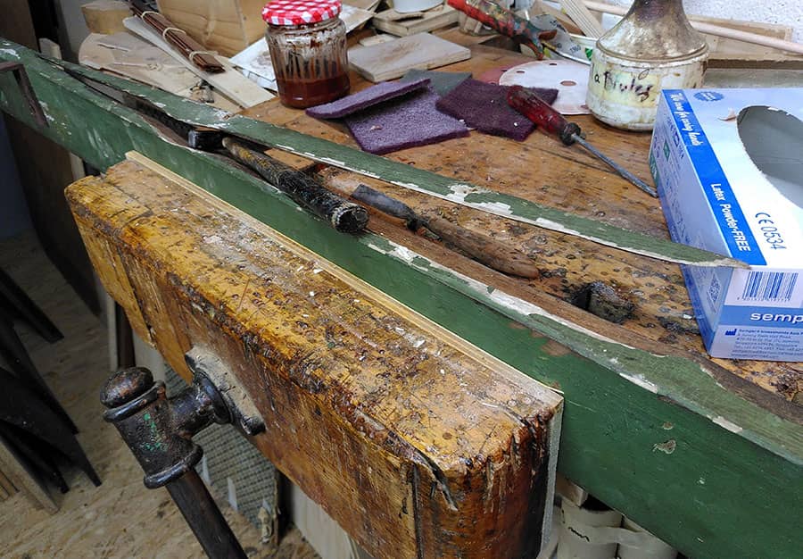 Banquette en noyer, 19ème - vue 7