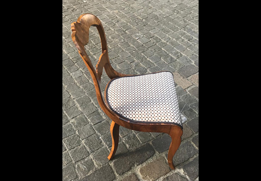 6 chaises d'Yverdon, En noyer - vue 3