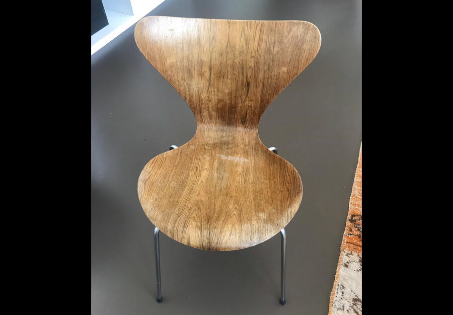 Serie de 6 chaises en palissandre, Arne Jacobsen pour Fritz Hansen - vue 3