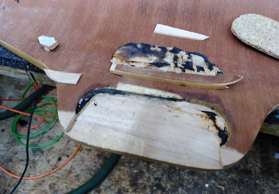 Reconstruction couches de bois