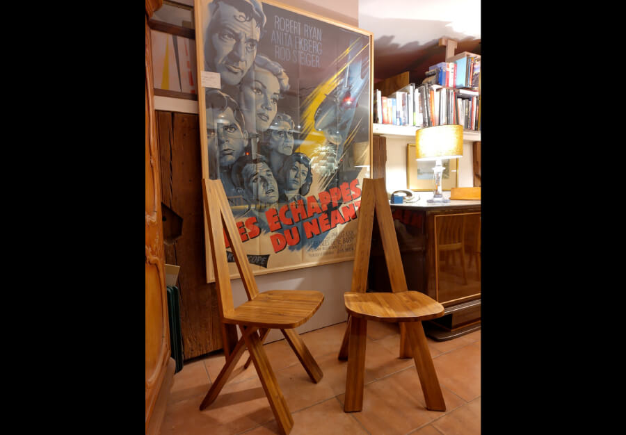 Chaises S45 de Pierre Chapo