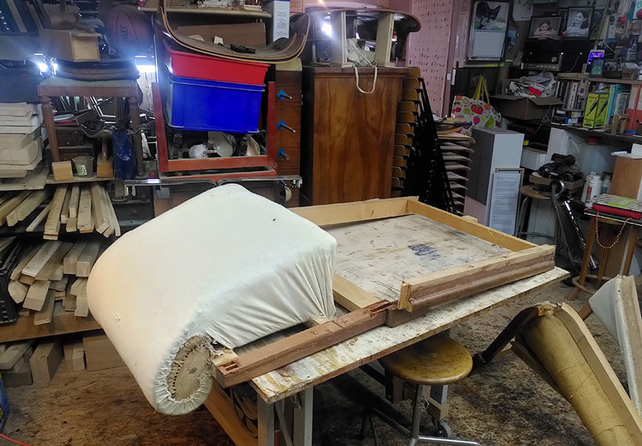 Fauteuil club, En noyer - vue 3