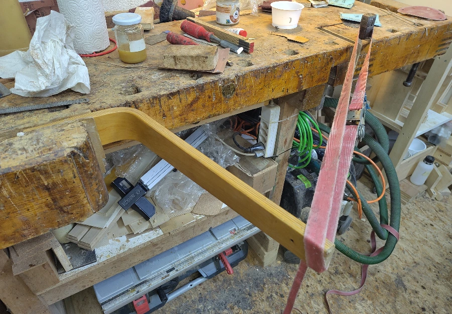 Tabouret en bois moulé, Hans Bellmann pour Horgen Glarus - vue 7
