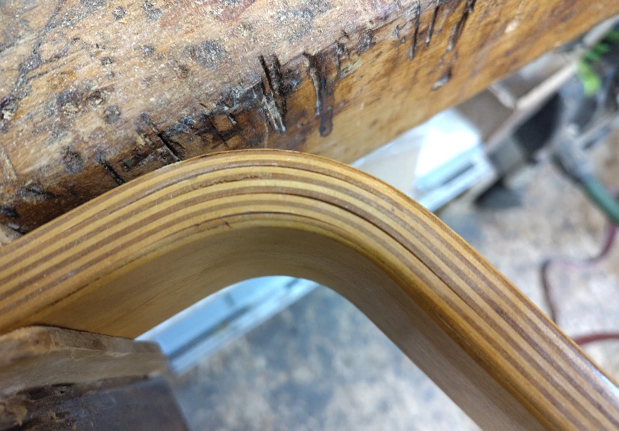 Tabouret en bois moulé, Hans Bellmann pour Horgen Glarus - vue 8