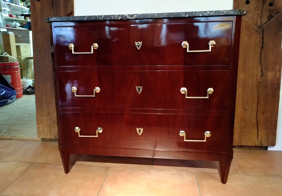 Commode en acajou, Directoire - vue 6