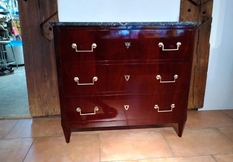 Commode en acajou, Directoire - vue 7