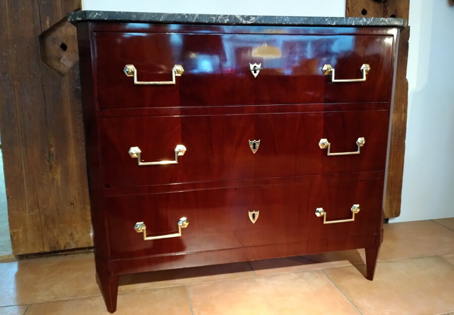 Commode en acajou, Directoire - vue 8