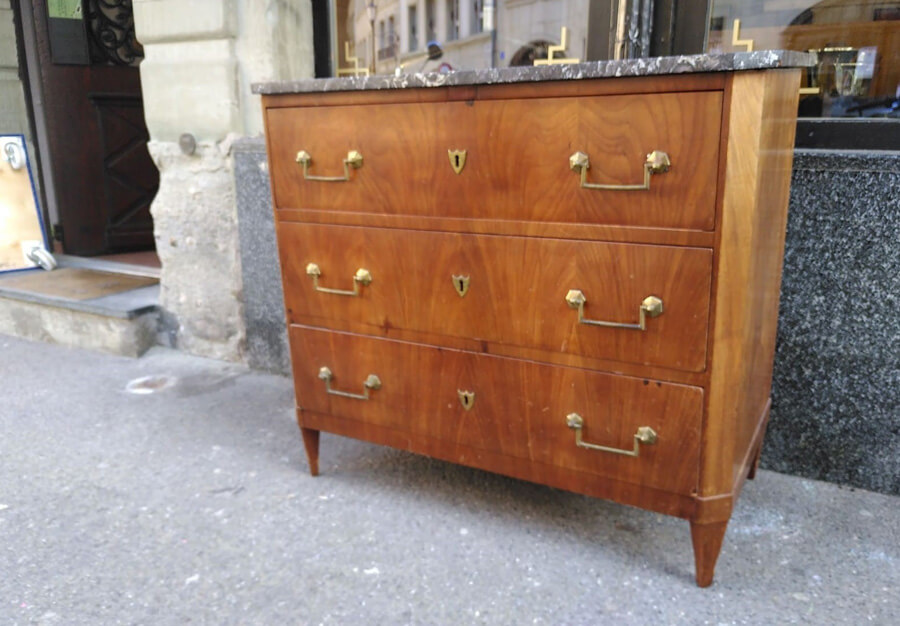 Commode en acajou, Directoire - vue 3