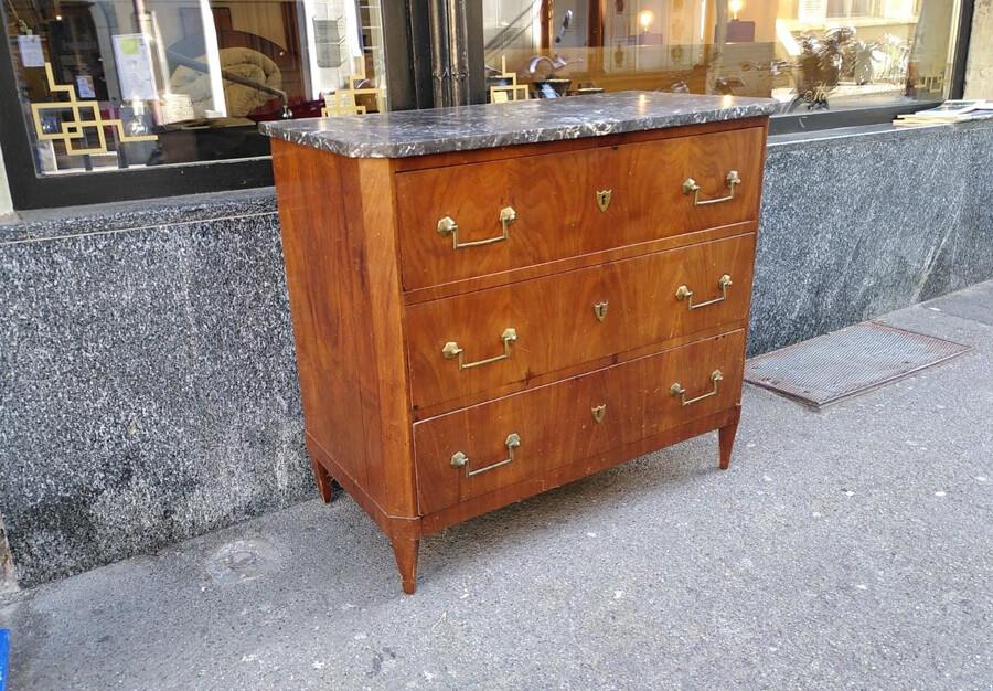 Commode en acajou, Directoire - vue 4