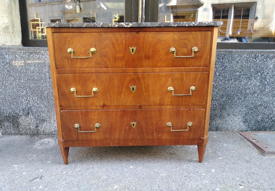 Commode en acajou, Directoire - vue 5