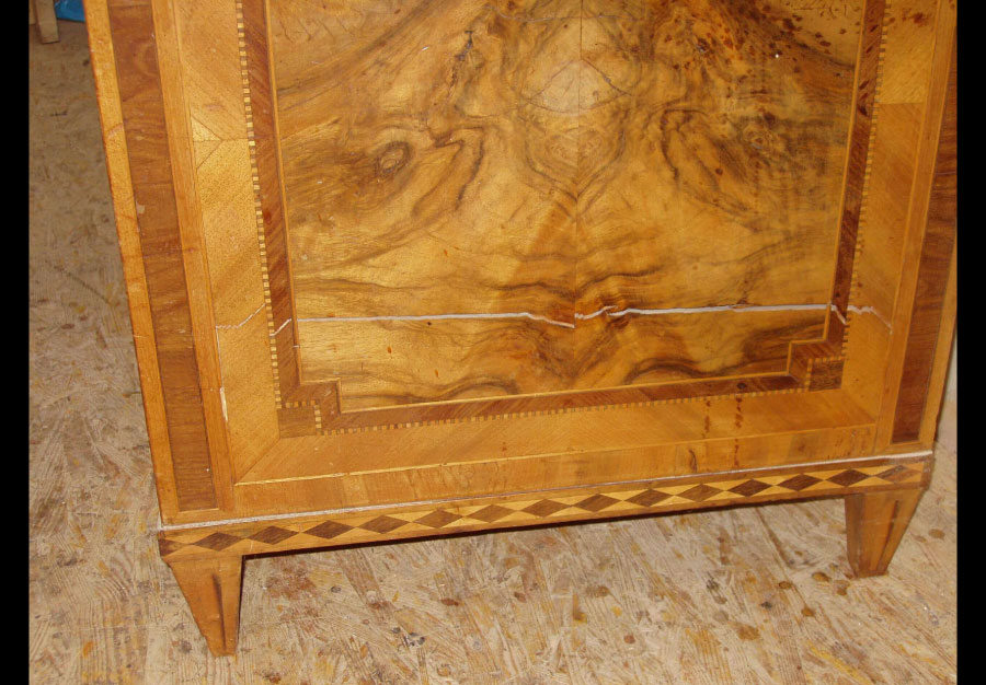 Commode marquetée, Louis XVI - vue 3