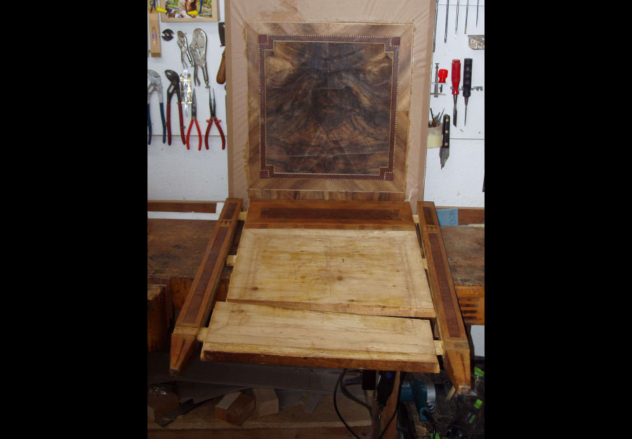 Commode marquetée, Louis XVI - vue 4