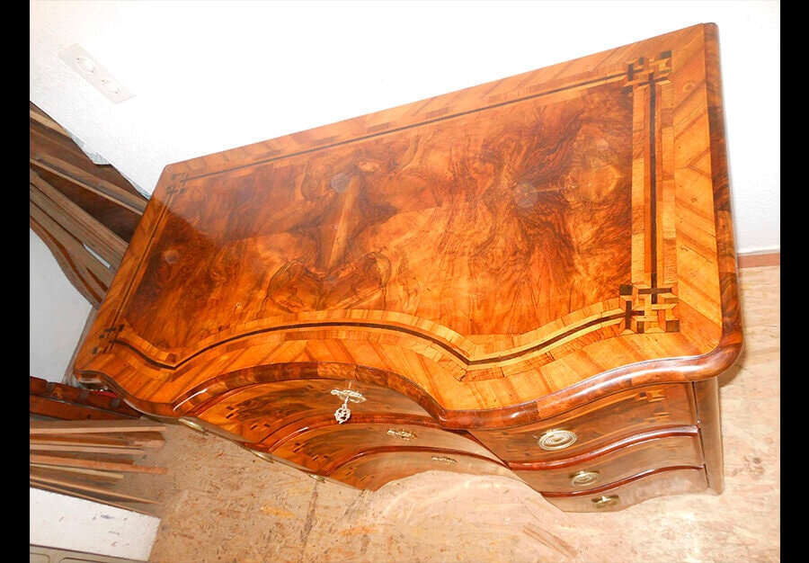 Commode marquetée, Louis XV - vue 26