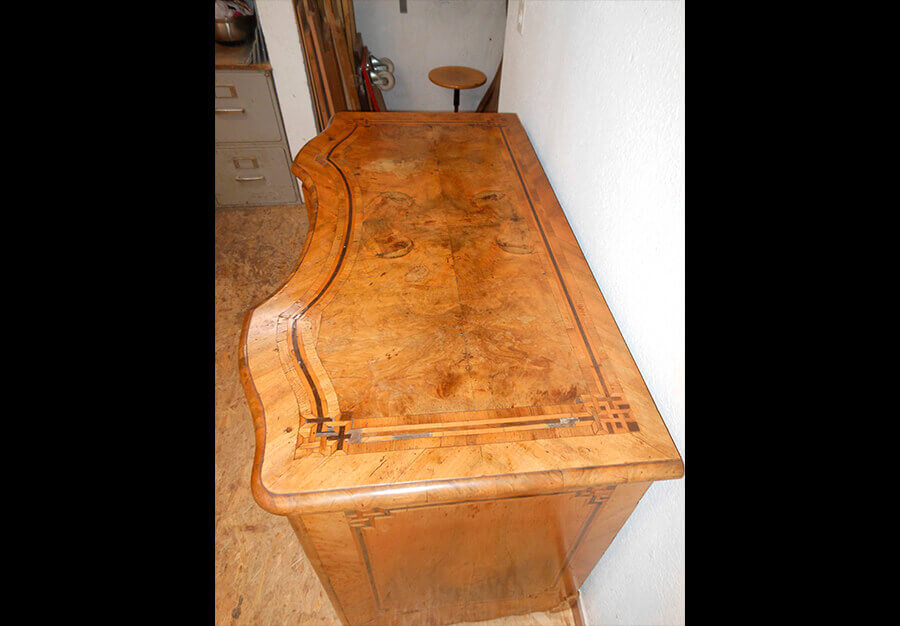 Commode marquetée, Louis XV - vue 4