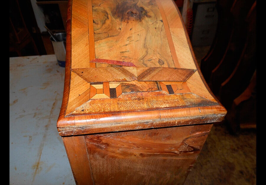 Commode marquetée, Louis XV - vue 9