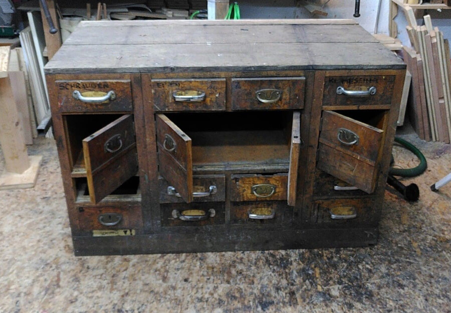 Meuble d'atelier, En frêne - vue 2