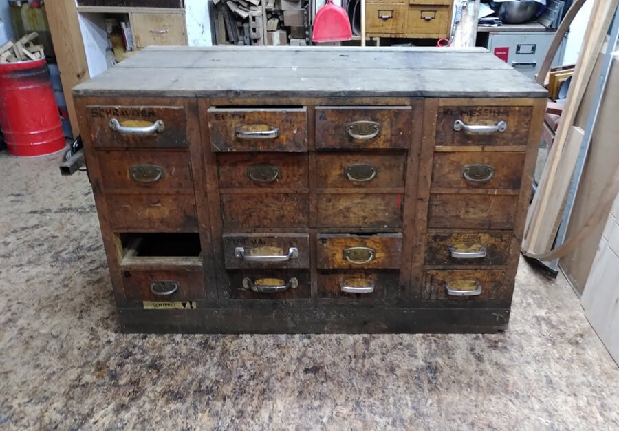 Meuble d'atelier, En frêne - vue 3