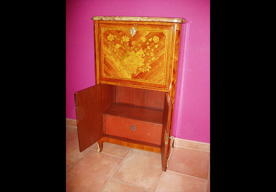 Petit secrétaire droit, Transition Louis XV - Louis XVI - vue 26
