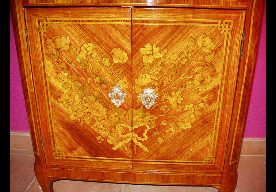 Petit secrétaire droit, Transition Louis XV - Louis XVI - vue 27
