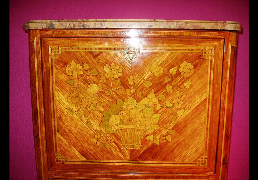 Petit secrétaire droit, Transition Louis XV - Louis XVI - vue 28