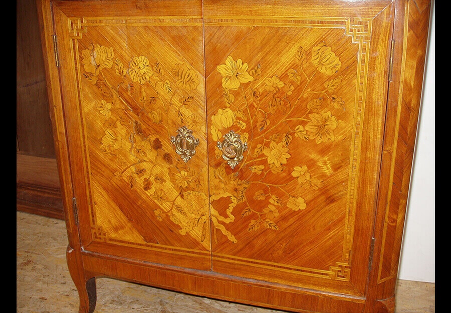 Petit secrétaire droit, Transition Louis XV - Louis XVI - vue 4