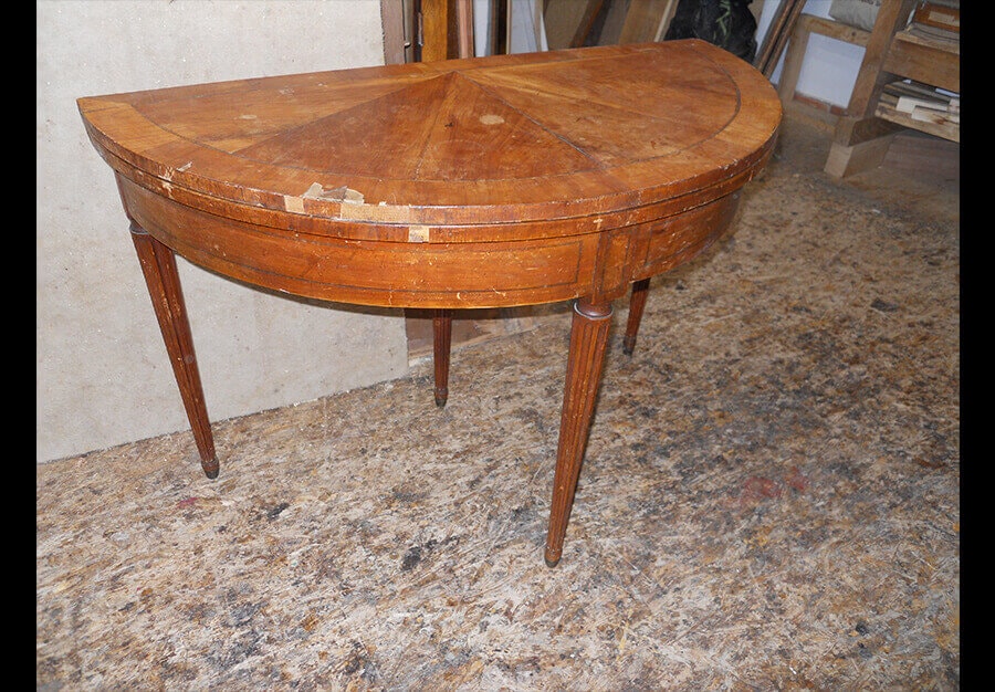 Table en demi-lune, Louis XVI - vue 1