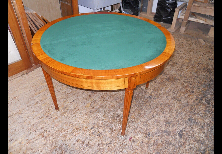 Table en demi-lune, Louis XVI - vue 5