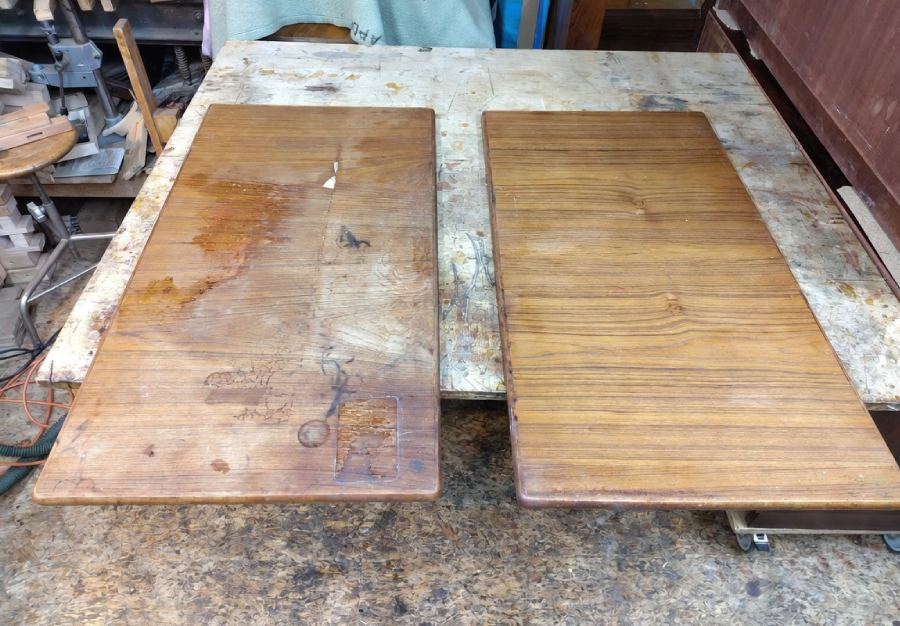 Table danoise en teck, Restauration par Olivier Kilchoer - vue 5