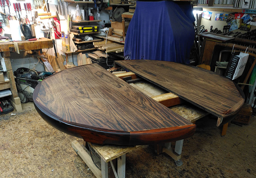 Table à rallonges, En palissandre - vue 8
