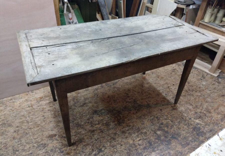 Table, En chêne - vue 2