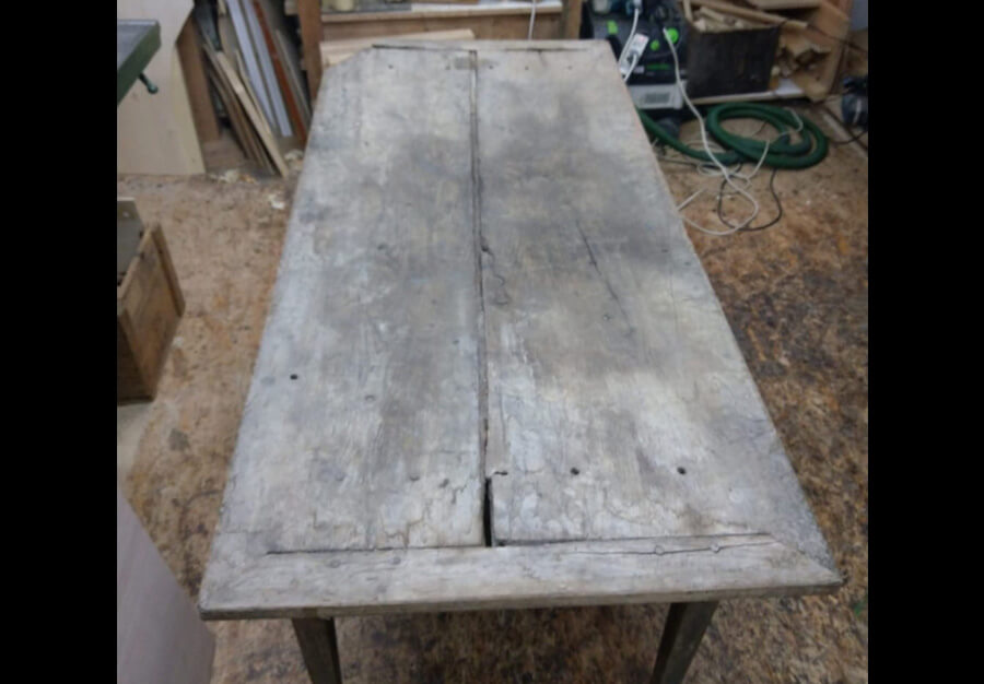 Table, En chêne - vue 3