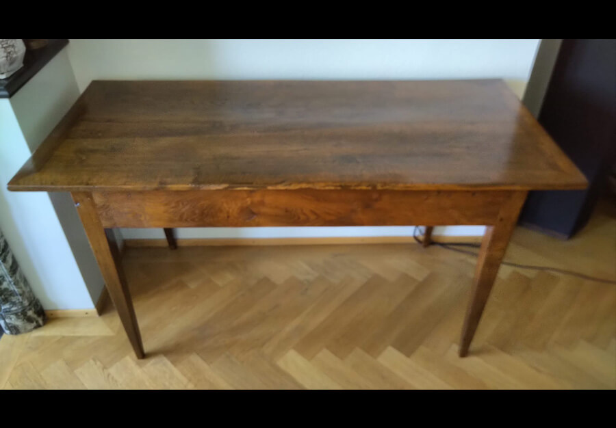 Table en chêne - au péché du mobilier