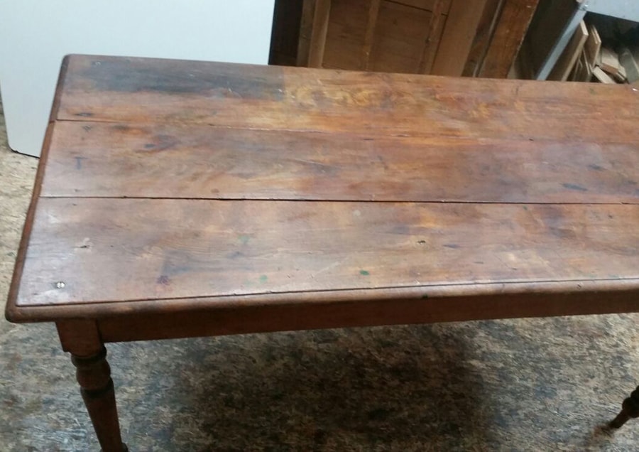 table de ferme, En hêtre - vue 3