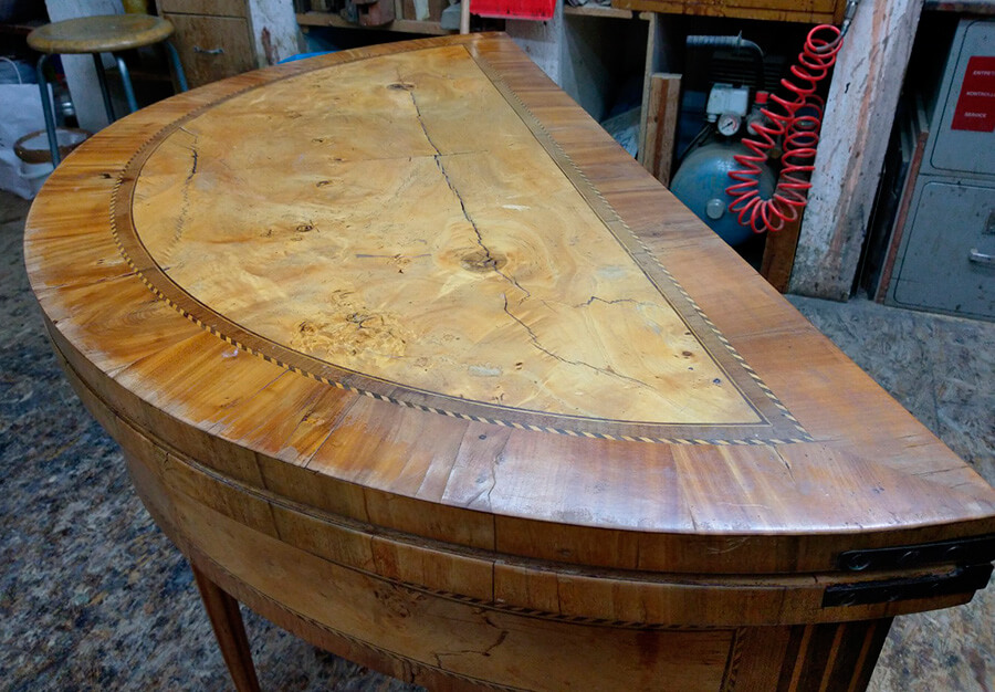 table à jeux, Louis XVI - vue 3