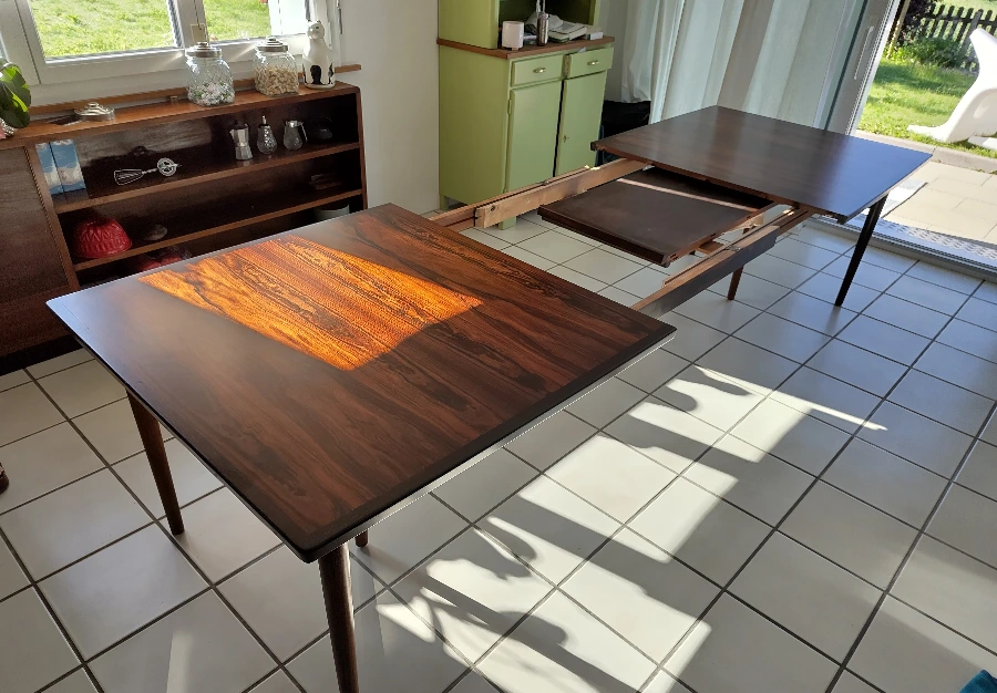 Table à manger en palissandre, Arne Bosser pour Sibast - vue 2