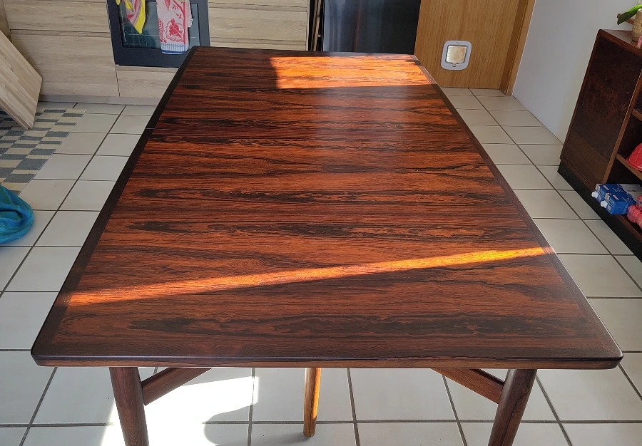Table à manger en palissandre, Arne Bosser pour Sibast - vue 3
