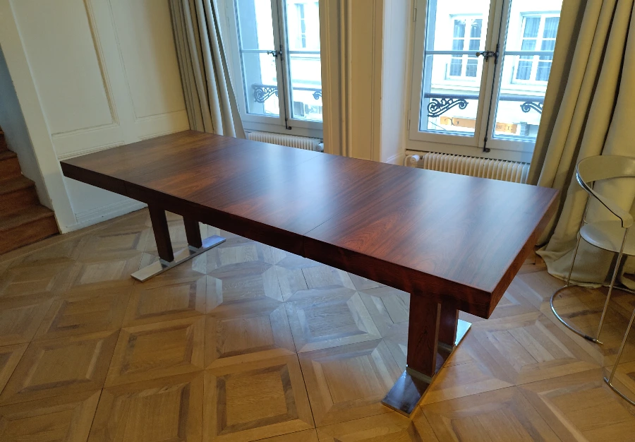 Table à rallonge en palissandre, SwissTeam - vue 5