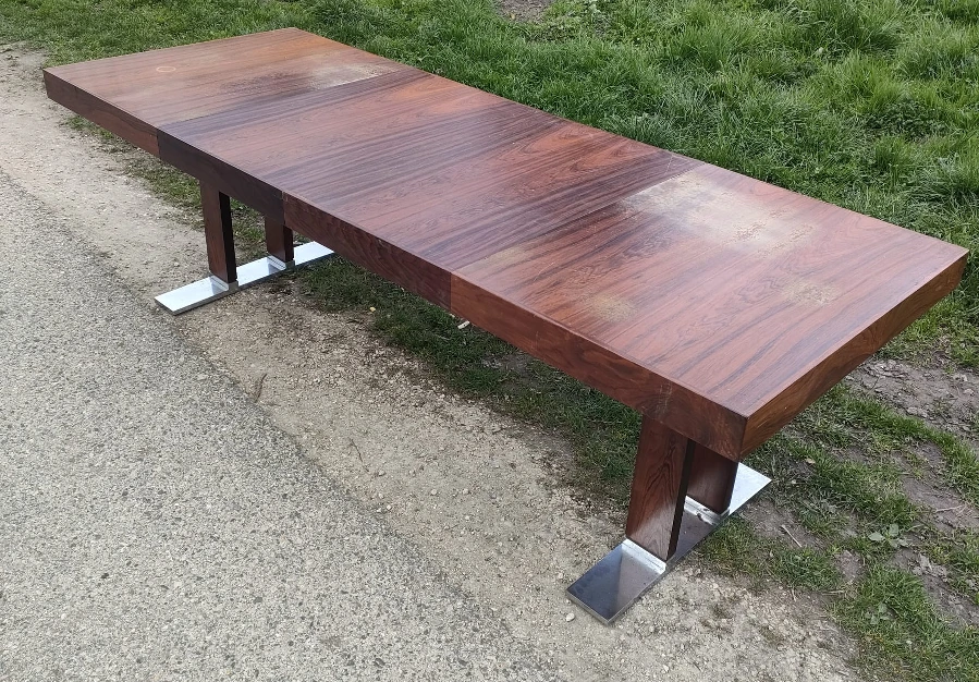 Table à rallonge en palissandre, SwissTeam - vue 4
