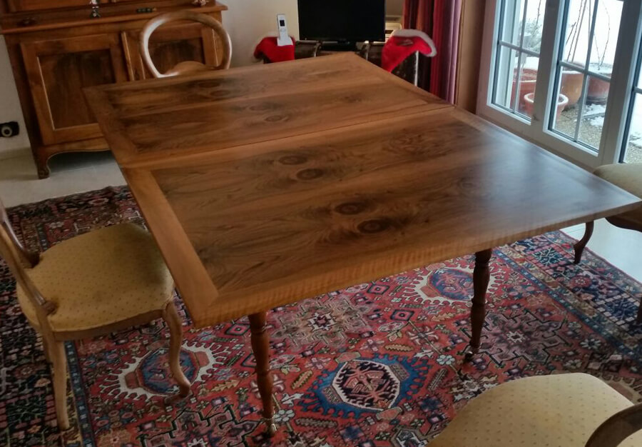 table porte-feuille, En noyer - vue 21