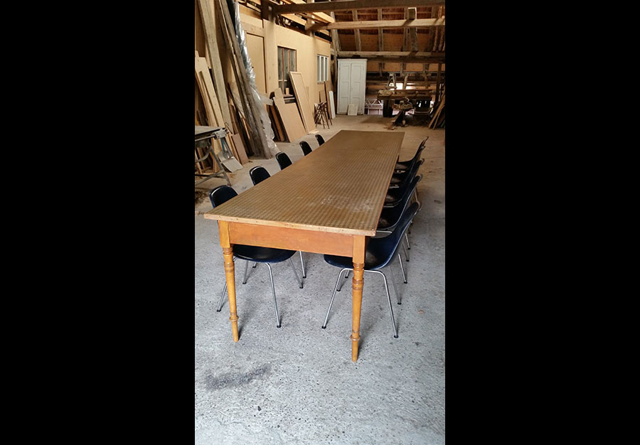 Grande table, En hêtre et lino - vue 5
