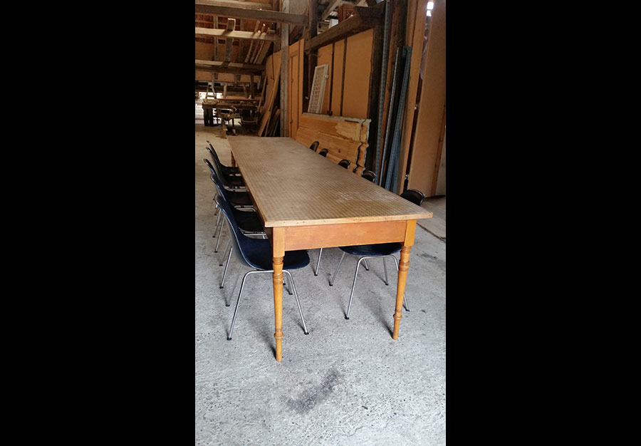 Grande table, En hêtre et lino - vue 6