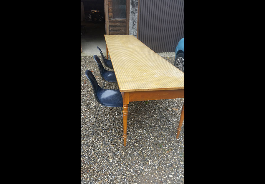 Grande table, En hêtre et lino - vue 7