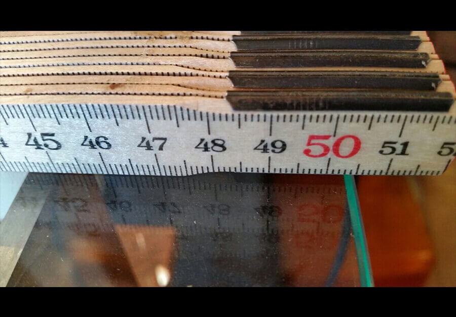 Table basse avec sous plateau en palissandre - vue 5