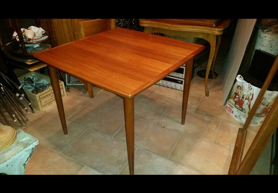 Table à rallonge en teck - vue 1